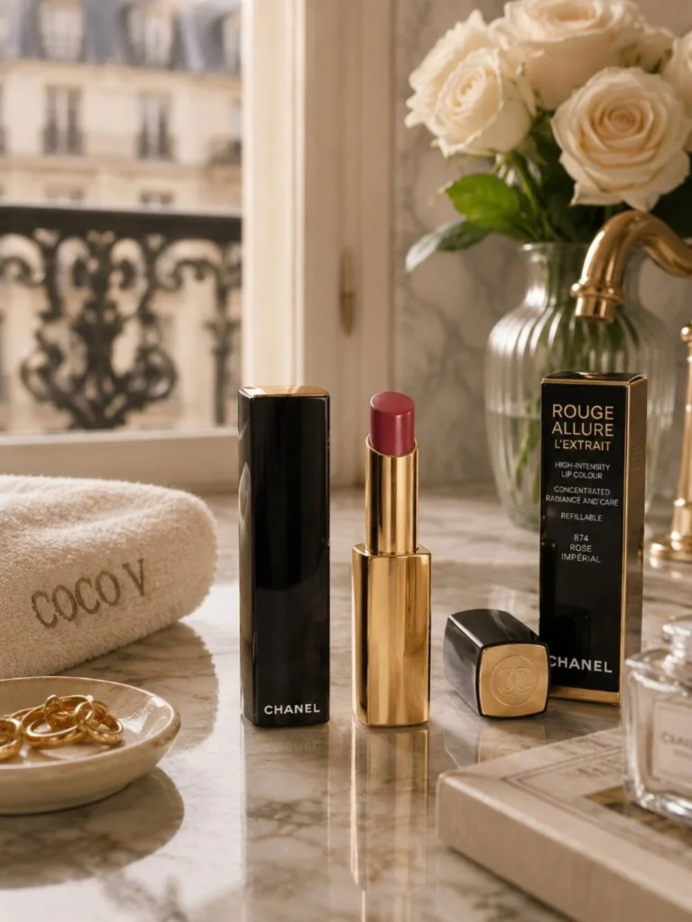 CHANEL Rouge Allure L'Extrait Lipstick 874 Rose Imperial NIB